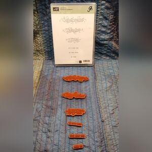 Stampin Up Rubber Stamp Set (OUTLINED OCCASIONS )